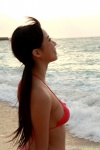 beach bikini dgc_0988 ocean ponytail side-tie_bikini suzuki_fumina swimsuit wet rating:Safe score:0 user:nil!