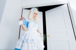 apron blonde_hair cosplay cuffs hairband maid maid_uniform original petticoat ribbons tometo_kamu rating:Safe score:0 user:pixymisa