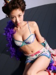 bikini_top boa cleavage kiss_the_marine okubo_mariko open_robe robe shorts swimsuit rating:Safe score:1 user:nil!