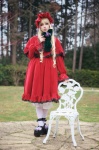 blonde_hair bonnet cosplay dress fuyu_tsugu pantyhose rozen_maiden shawl shinku rating:Safe score:0 user:nil!