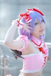 cosplay lenfried purple_hair remilia_scarlet touhou tubetop wings rating:Safe score:0 user:nil!