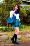 blouse bookbag costume kneesocks matsushita_rio pleated_skirt school_uniform skirt rating:Safe score:1 user:nil!