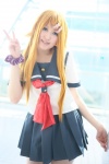 blonde_hair cosplay hoshino_kana kousaka_kirino ore_no_imouto_ga_konna_ni_kawaii_wake_ga_nai pleated_skirt sailor_uniform school_uniform skirt rating:Safe score:0 user:nil!