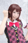 amami_haruka blouse cosplay hairbow ibuki_iyoko idolmaster school_uniform vest rating:Safe score:0 user:nil!
