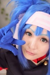 blue_hair buyara cosplay gloves hair_ribbons headband jumper klan_klein macross macross_frontier military_uniform twintails rating:Safe score:0 user:nil!