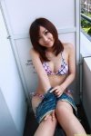 bikini cleavage denim dgc_0878 open_clothes shorts side-tie_bikini swimsuit yoshiki_risa rating:Safe score:2 user:nil!