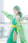 bodysuit cosplay detached_sleeves final_fantasy_iv green_hair miho rydia rating:Safe score:0 user:pixymisa