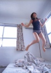 bed jumping leopard_print shorts tank_top yamamoto_azusa rating:Safe score:0 user:nil!
