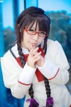 akemi_homura anji- blouse cosplay glasses hairband puella_magi_madoka_magica school_uniform twin_braids rating:Safe score:0 user:nil!