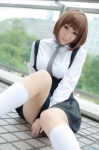 blouse cosplay inu_boku_secret_service jumper kneesocks kotomura_chino pantyhose school_uniform tie wakame rating:Safe score:4 user:nil!