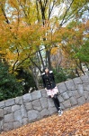 coat fall leaves miniskirt plaid sakurai_hinoki skirt sweater thighhighs rating:Safe score:0 user:nil!