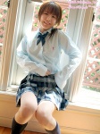 blouse kneesocks pleated_skirt ponytail school_uniform skirt takahashi_akane rating:Safe score:0 user:nil!