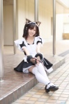 animal_ears apron cat_ears cosplay dress fingerless_gloves hairband hibe maid maid_uniform tagme_character tagme_series thighhighs twintails white_legwear zettai_ryouiki rating:Safe score:0 user:nil!