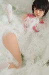 bathroom bathtub choker cosplay croptop iiniku_ushijima nagato_yuki soap_suds sos_galactic_patrol space_channel suzumiya_haruhi_no_yuuutsu wet rating:Safe score:0 user:nil!