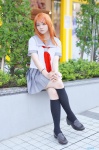 cosplay kneesocks kousaka_kirino nanahashi_sui orange_hair ore_no_imouto_ga_konna_ni_kawaii_wake_ga_nai pleated_skirt sailor_uniform school_uniform skirt rating:Safe score:0 user:nil!