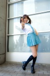blouse cosplay idolmaster kneesocks pleated_skirt school_uniform shino_kei skirt takatsuki_yayoi tie twintails rating:Safe score:0 user:nil!