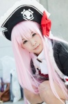 armbands boots bow bra captain_liliana collar cosplay itsuki_akira overcoat pink_hair pirate_hat queen's_blade_rebellion rating:Safe score:0 user:pixymisa