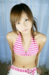 bikini_top nagasaki_rina shorts striped swimsuit rating:Safe score:0 user:nil!
