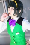 blouse bowtie cosplay green_hair hairband idolmaster michiko otonashi_kotori vest rating:Safe score:0 user:pixymisa