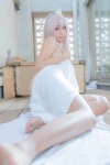 bathroom bathtub cosplay guguru hairband towel white_hair yunohana_yuuna yuragisou_no_guguru-san yuragisou_no_yuuna-san rating:Safe score:0 user:nil!