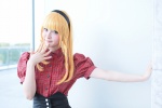 blonde_hair blouse candyfruit corset cosplay hairband tometo_kamu twin_braids rating:Safe score:0 user:pixymisa