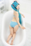 aqua_hair ass barefoot bathroom bathtub bikini cosplay hatsune_miku mashiro_yuki swimsuit tagme_song twintails vocaloid rating:Safe score:10 user:nil!