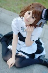 apron bandages blouse corset cosplay garter_belt maid maid_in_angels maid_uniform miniskirt skirt thighhighs tsukikage_yayoi zettai_ryouiki rating:Safe score:1 user:nil!