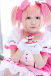 bows choker cosplay dress gloves hair_ribbons kaname_madoka nana_(iv) pink_hair puella_magi_madoka_magica twintails rating:Safe score:0 user:pixymisa
