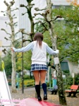 blouse costume kneesocks matsushima_hatsune pleated_skirt school_uniform skirt sweater_vest rating:Safe score:0 user:nil!