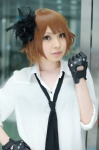 akb48 blouse cosplay fingerless_gloves gloves pleated_skirt shinoda_mariko_(cosplay) skirt soubi_zero ties rating:Safe score:1 user:nil!
