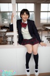 blazer blouse kneesocks misaki_nao pleated_skirt school_uniform skirt sweater_vest rating:Safe score:2 user:nil!