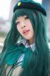 beret blouse cardigan cosplay emusuda_riria green_hair school_uniform umegae_naomi zettai_karen_children rating:Safe score:0 user:nil!
