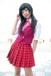 ameri blouse cosplay konoe_konoka mahou_sensei_negima! miniskirt plaid pleated_skirt school_uniform skirt vest rating:Safe score:0 user:nil!