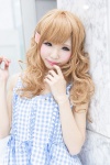 blonde_hair choker cosplay dress green_eyes himemiya_mahore masuwaka_tsubasa_(cosplay) rating:Safe score:0 user:pixymisa