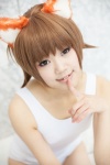 animal_ears cat_ears cosplay miyafuji_yoshika strike_witches swimsuit utateika-na rating:Safe score:0 user:pixymisa