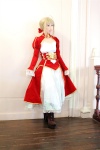 blonde_hair boots braid cosplay dress fate/series fate/stay_night kamui_arisa red_moon saber rating:Safe score:0 user:nil!