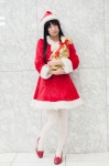 akiyama_mio cosplay k-on! pantyhose santa_costume stocking_cap white_legwear yuushi rating:Safe score:1 user:pixymisa