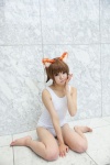 animal_ears cat_ears cosplay miyafuji_yoshika strike_witches swimsuit utateika-na rating:Safe score:1 user:pixymisa