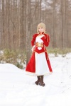 blonde_hair boots braid cosplay dress fate/series fate/stay_night kamui_arisa red_moon saber rating:Safe score:0 user:nil!