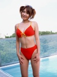 bikini brown_hair glasses kurosawa_ai pool swimsuit twintails rating:Safe score:0 user:msgundam2