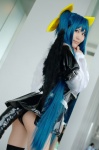 ass bikini_bottom cosplay dizzy guilty_gear hairbow jacket pantyhose swimsuit tail thighhighs twintails wings yui rating:Safe score:1 user:nil!