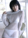 bikini black_or_white cleavage sato_hiroko see-through sweater swimsuit rating:Safe score:2 user:nil!