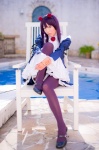 blouse cosplay gokou_ruri hairband mashiro_yuki miniskirt ore_no_imouto_ga_konna_ni_kawaii_wake_ga_nai pantyhose purple_hair purple_legwear shawl skirt rating:Safe score:2 user:nil!