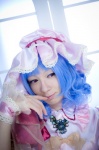 blue_hair cosplay dress hat maropapi remilia_scarlet touhou touhou_ningyou_fuminori_shirizu_2 rating:Safe score:0 user:nil!