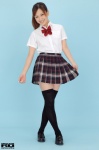 aoba_chieri blouse pleated_skirt ponytail rq-star_602 school_uniform skirt skirt_lift thighhighs zettai_ryouiki rating:Safe score:0 user:nil!