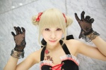blonde_hair cosplay dress gloves hairbows original twin_buns uri rating:Safe score:1 user:nil!