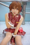 boots cosplay crinoline enuko fingerless_gloves gloves headset meiko miniskirt shorts skirt vest vocaloid rating:Safe score:0 user:pixymisa