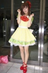 bowtie cosplay dress hagiwara_yukiho hairbow idolmaster maitako slip rating:Safe score:1 user:pixymisa