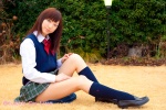 blouse costume kneesocks pleated_skirt school_uniform skirt sweater_vest tsubasa rating:Safe score:1 user:nil!
