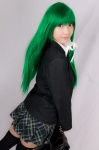 blazer blouse bookbag cosplay green_hair kochiya_sanae lenfried pleated_skirt school_uniform skirt thighhighs tie touhou zettai_ryouiki rating:Safe score:0 user:nil!